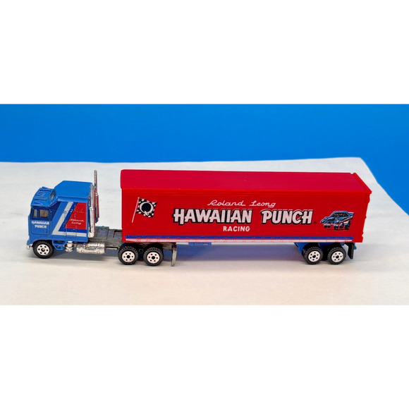 Vintage Road Champs HO 1/87 Die cast HAWAIIAN Punch Racing Semi Truck Trailer - Picture 6 of 14
